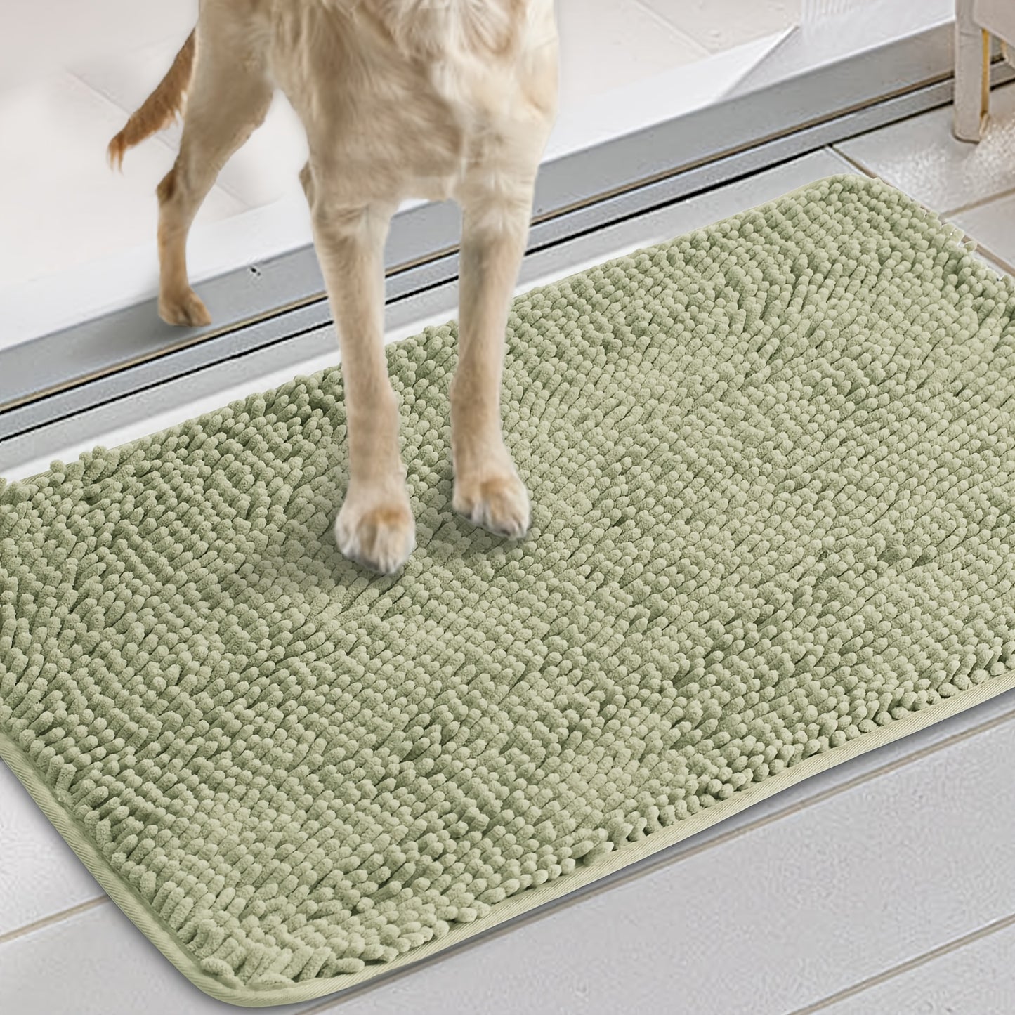NIUBYAB Highly Absorbent Microfiber Dog Mat Non Slip Washable