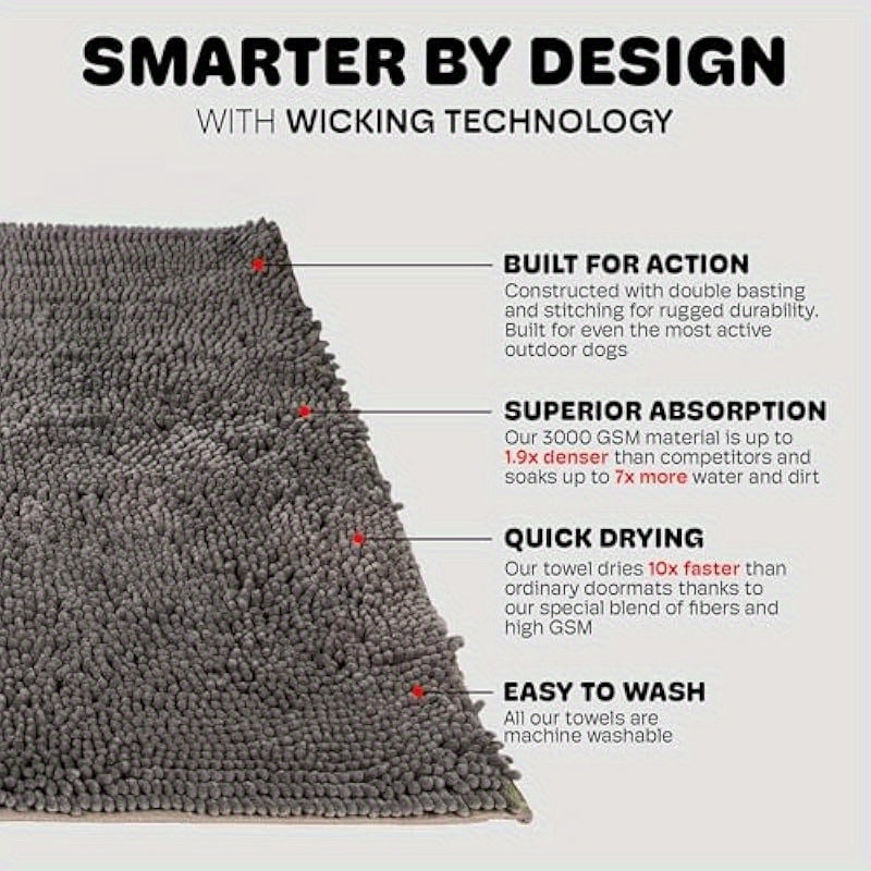 Dog Gone Smart Fast Drying Doormat for Clean Floors