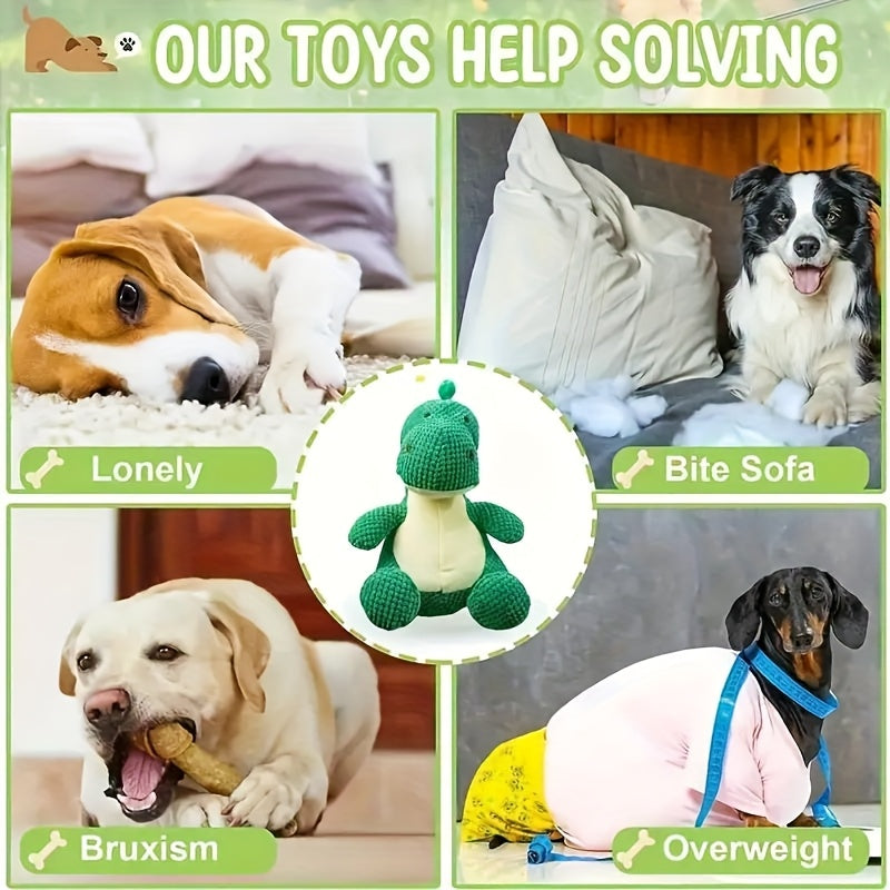 Indestructible Bear Dog Toys Two Shapes Extreme Chew Squeak