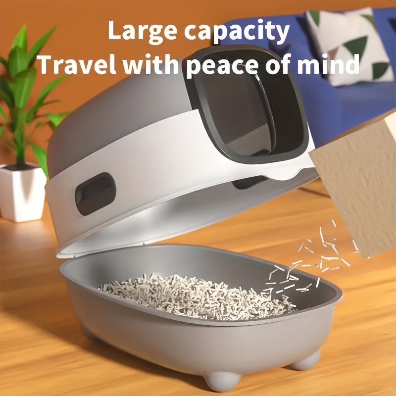 Cat Litter Box With Litter Mat And Scoop Lid