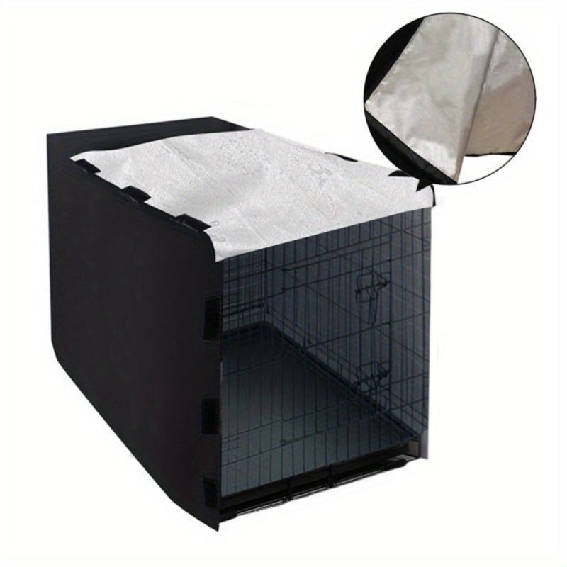 Four Door Privacy Dog Crate Cover Windproof For Wire Crates
