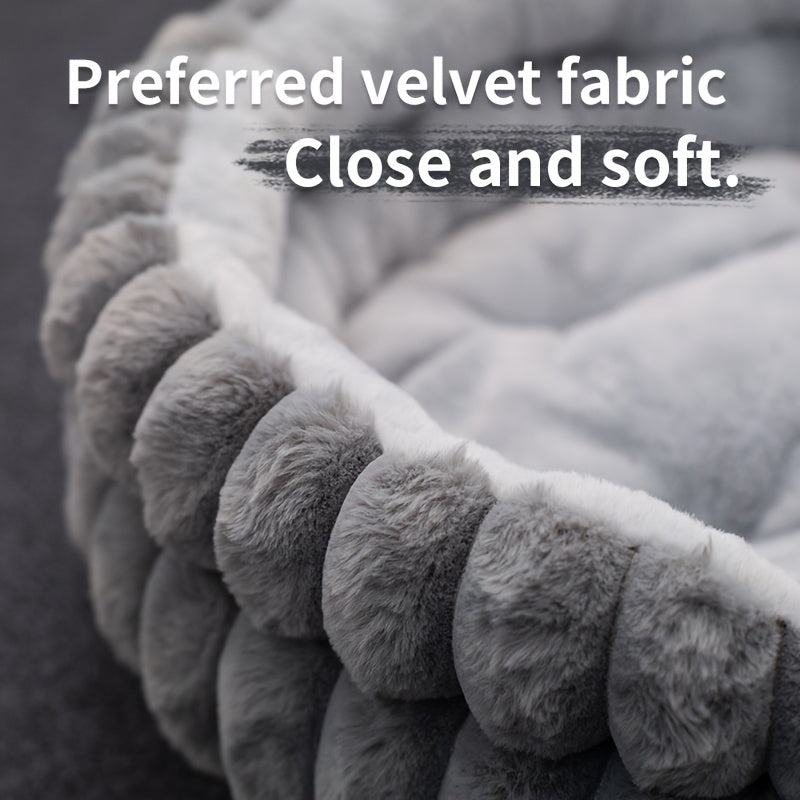 Ultra Soft Four Season Round Pet Bed Indoor Cats Dogs