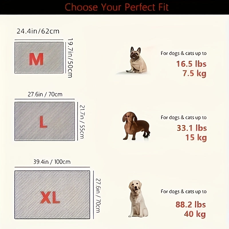 Pets Polyester Cooling Mats 3 Pack Breathable Dog Cat Beds