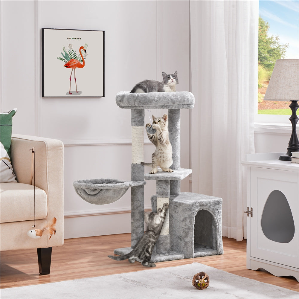 COSTOFFS Plush Cat Tree Activity Center for Playful Kittens