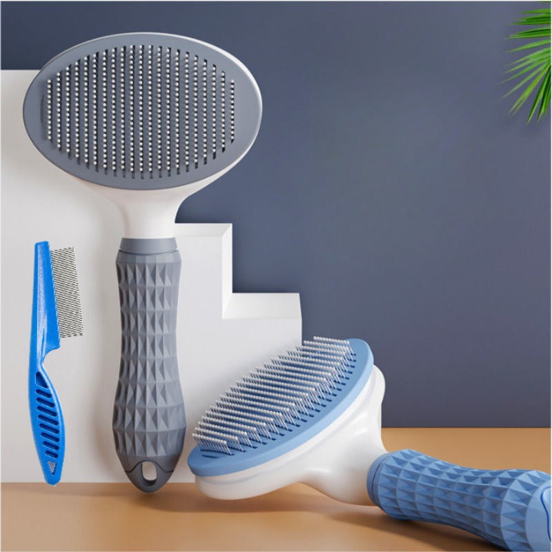 Pet Hair Remover Comb Set For Cats And Dogs Double Pack