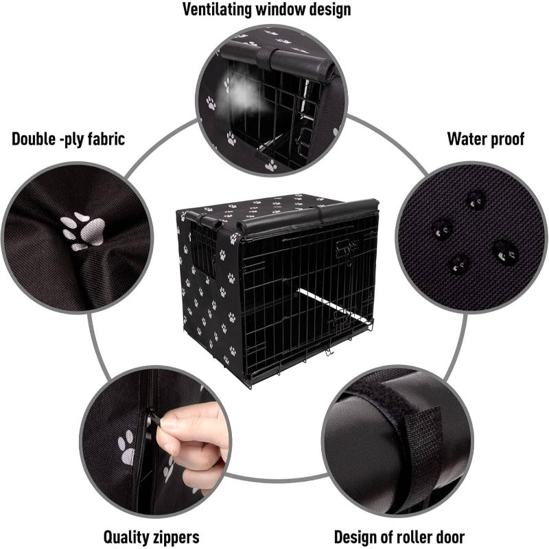 Heavy Duty Dog Crate Cover for Wire Cages Outdoor Kennels