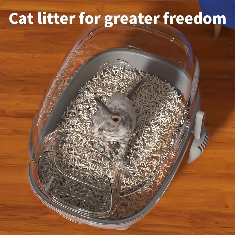Cat Litter Box With Litter Mat And Scoop Lid
