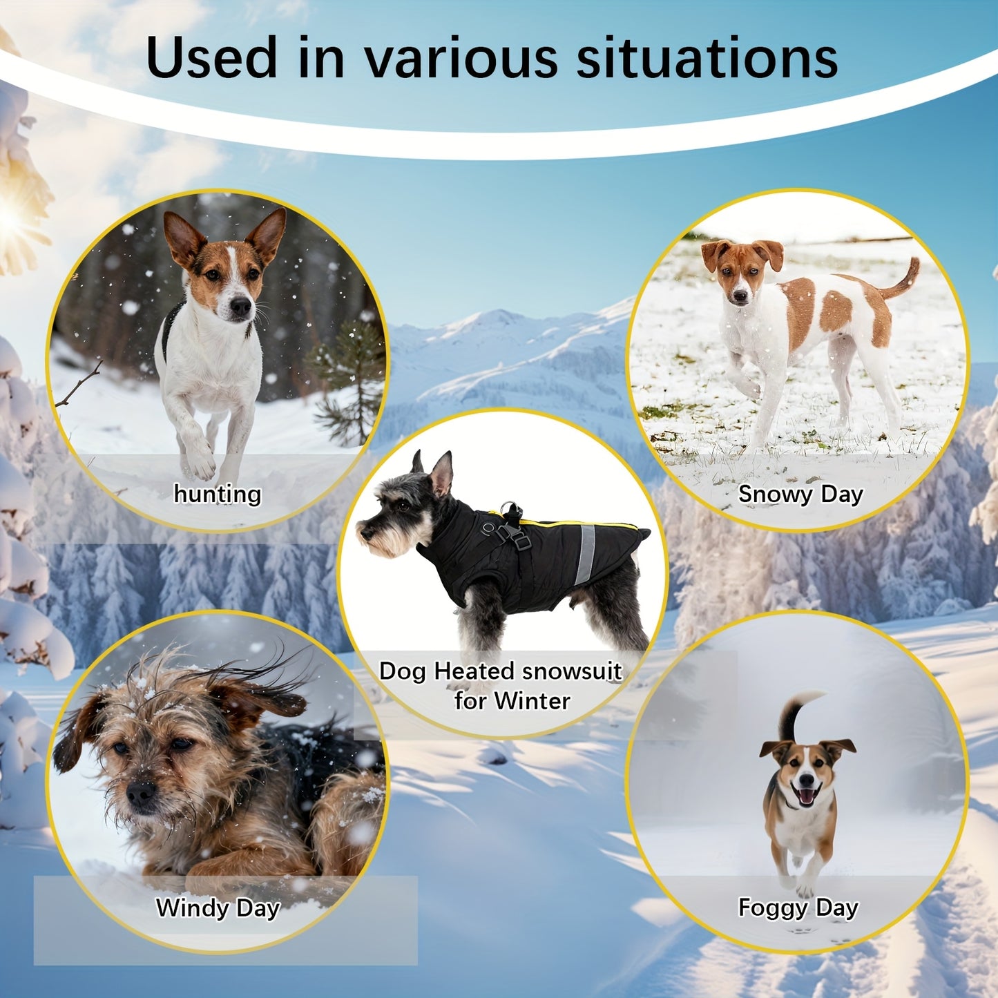 USB Powered Pet Heated Coat With 3 Temperature Settings