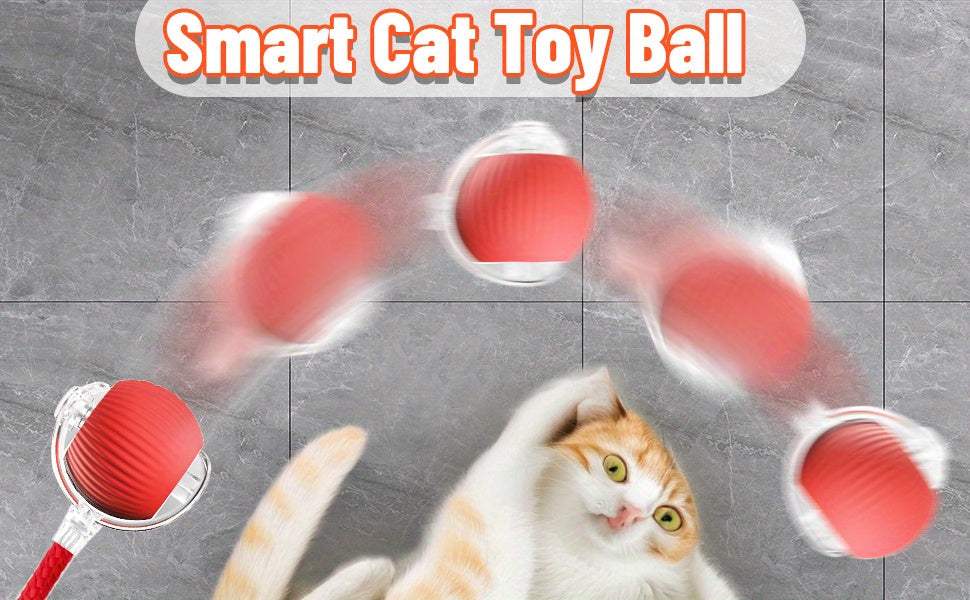 1/2/3pcs Automatic 360° Rolling Pet Balls (Red, Gray, Green), USB Rechargeable With LED Lights, Teething Relief, Durable Plastic, For Kittens & Dogs, Interactive Toys, Easter & Patriot Day Gifts