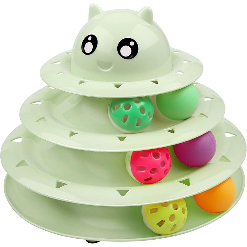 Upsky Cat Toys Roller Turntable Set for Indoor Cats