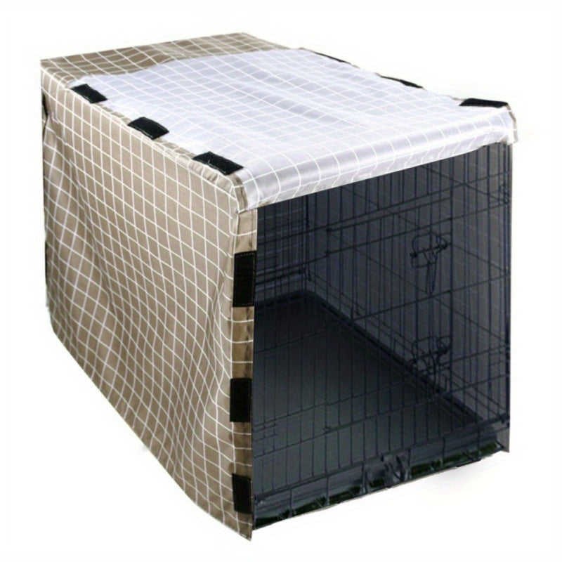 Four Door Privacy Dog Crate Cover Windproof For Wire Crates