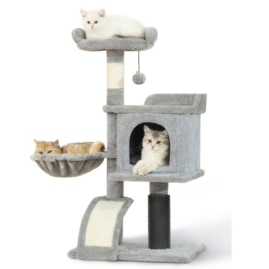 Multi-Level Cat Tree Tower with Cozy Condos and Scratching Posts