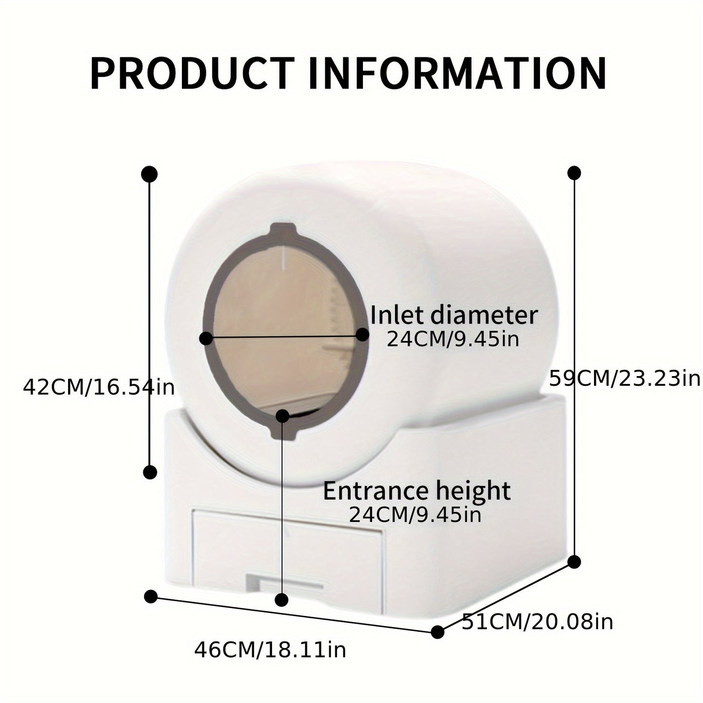 Vanch Smart Self Cleaning Litter Box Pro With WiFi