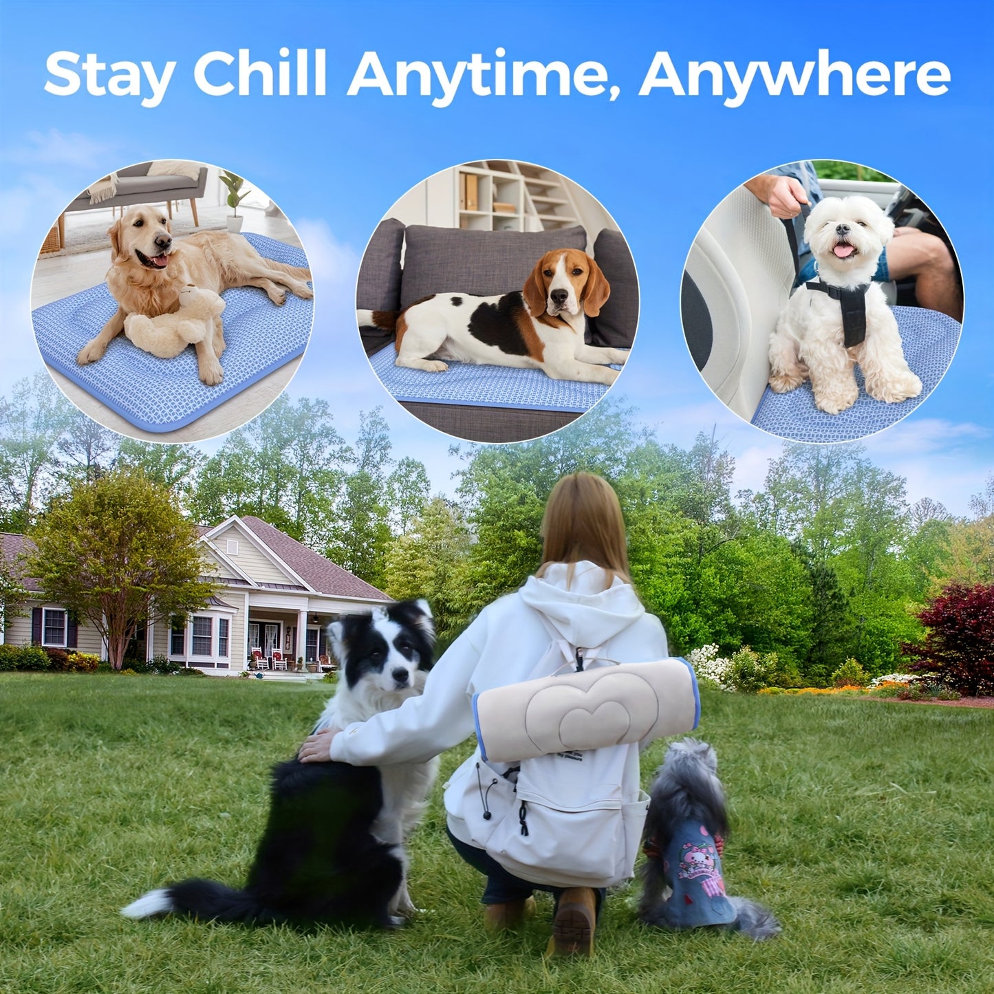 Summer Cooling Pet Mat for Cats and Small Dogs