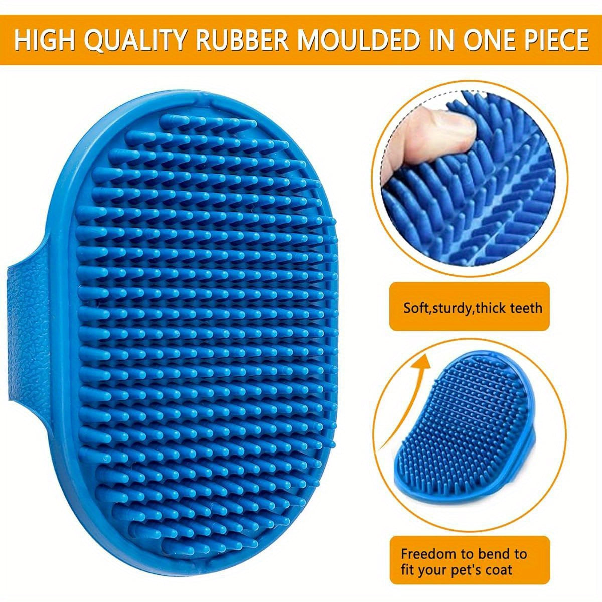 Dog Grooming Brush Set with Adjustable Handle and Soothing Massage