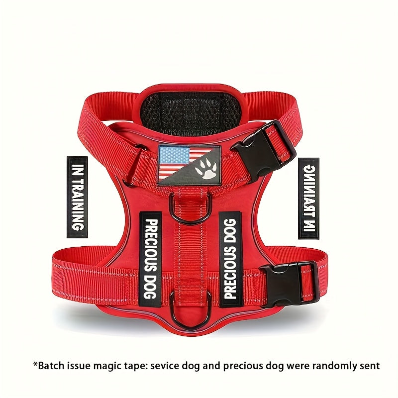 Reflective Dog Harness with Patches for Easy Control