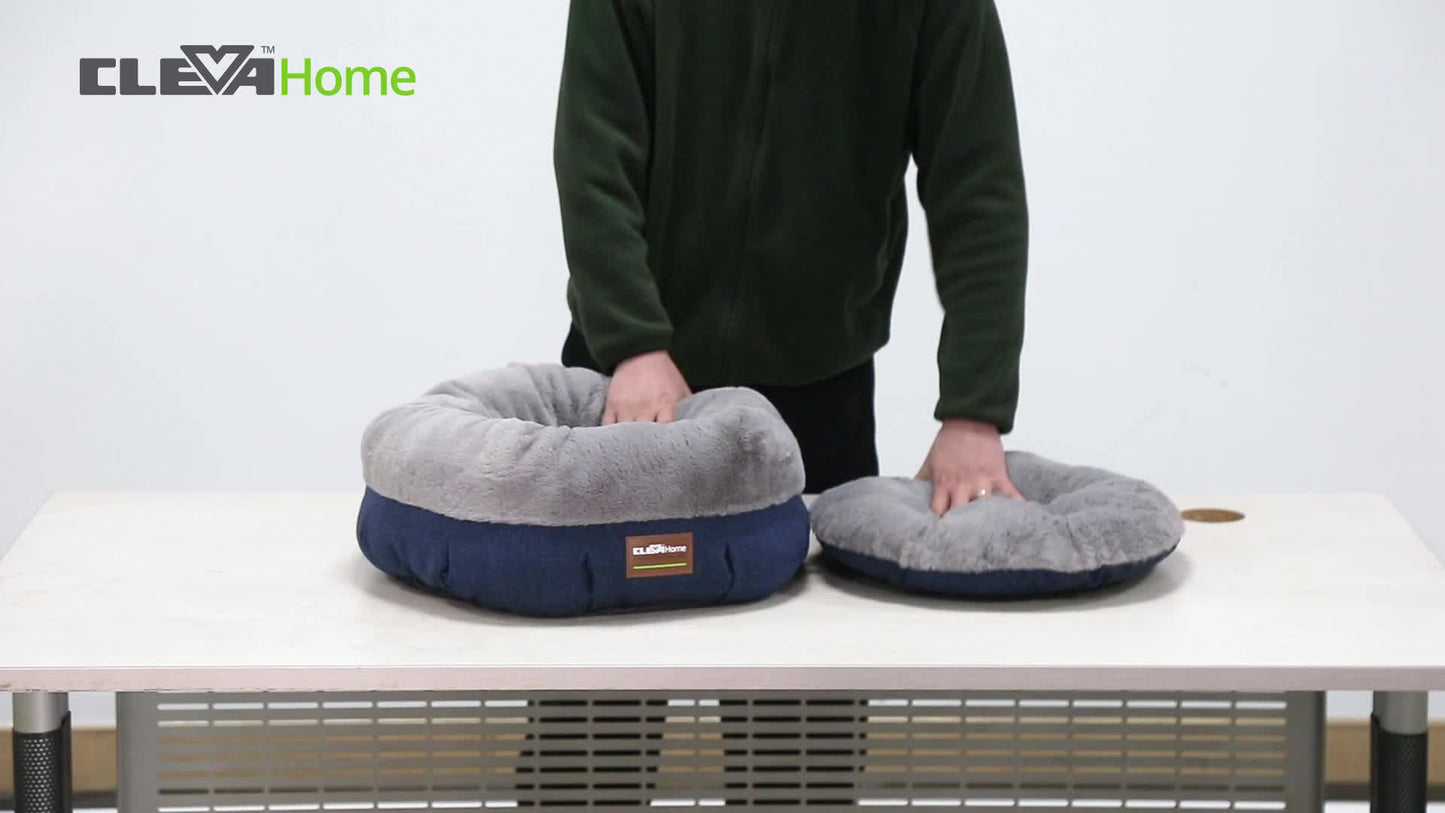 Cozy Cat Bed with Raised Sides and Anti-Slip Base