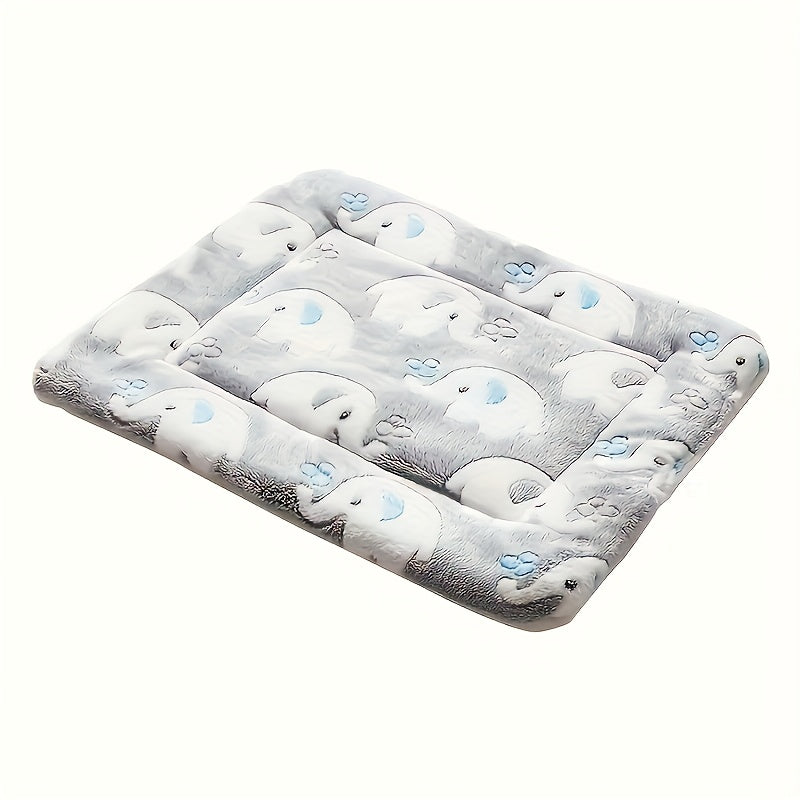 Ultra Soft Polyester Velvet Cartoon Animal Pattern Dog Mat