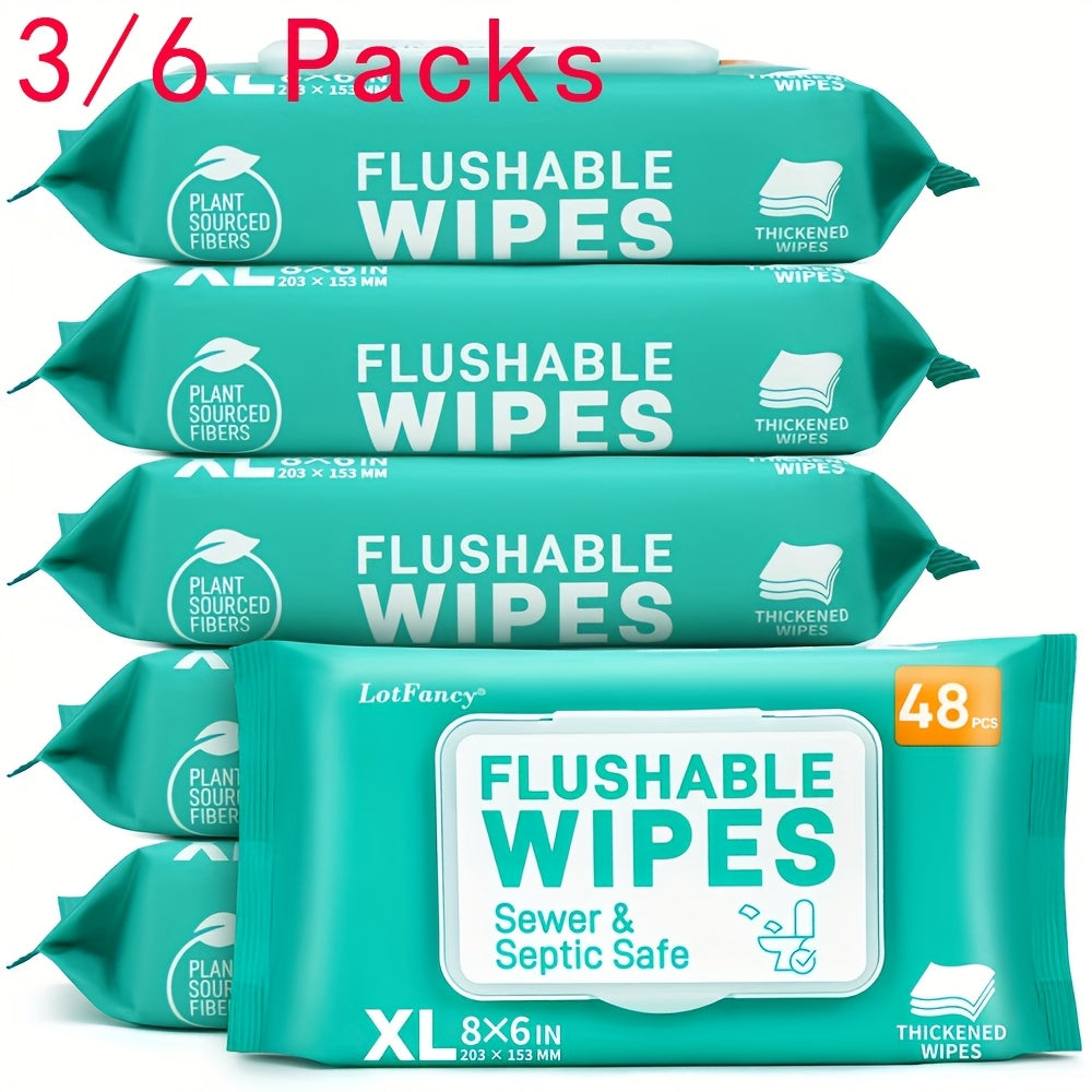 Thickened Flushable Moisturizing Wet Wipes For Ultimate Cleanliness