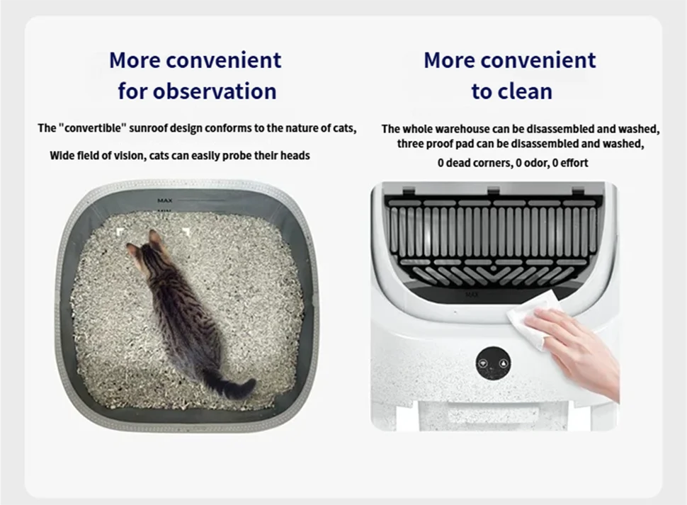 HeyboLux Smart Self-Cleaning Cat Litter Box With App Control