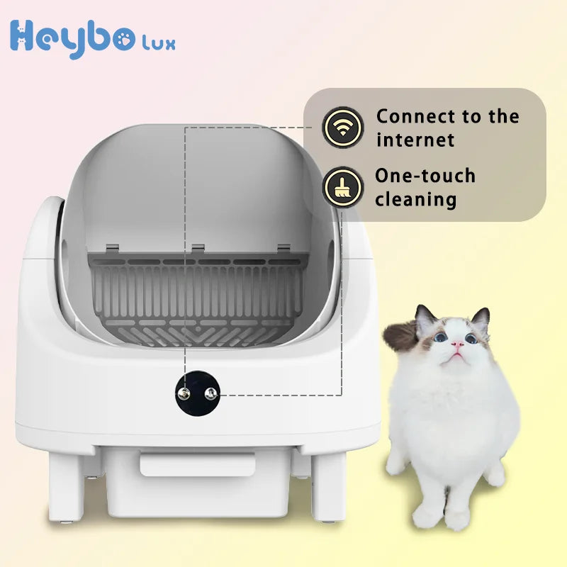 HeyboLux Smart Self-Cleaning Cat Litter Box With App Control