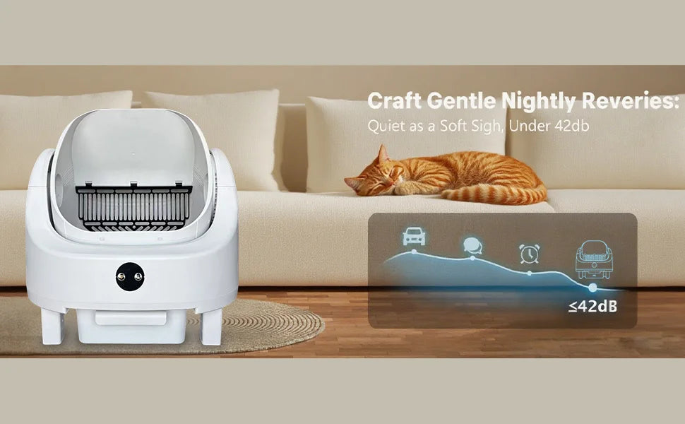 HeyboLux Smart Self-Cleaning Cat Litter Box With App Control