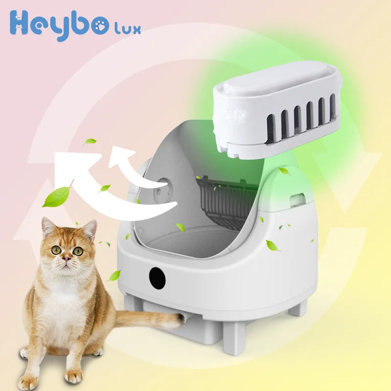 HeyboLux Smart Self-Cleaning Cat Litter Box With App Control