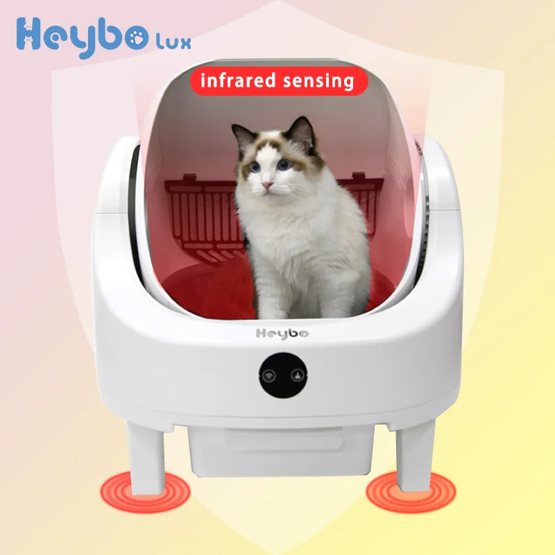 HeyboLux Smart Self-Cleaning Cat Litter Box With App Control