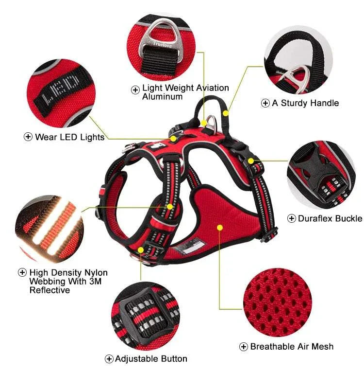 No Pull Dog Harness – Comfortable, Adjustable & Durable Fit All Breeds