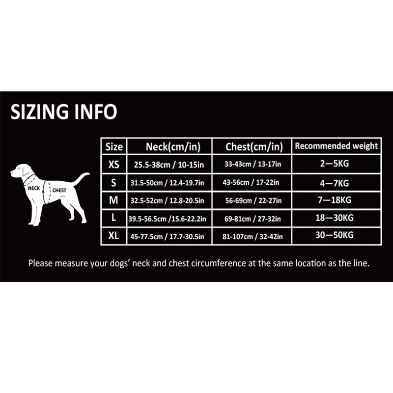 TRUELOVE Reflective Nylon Dog Harness No Pull Adjustable Four Points