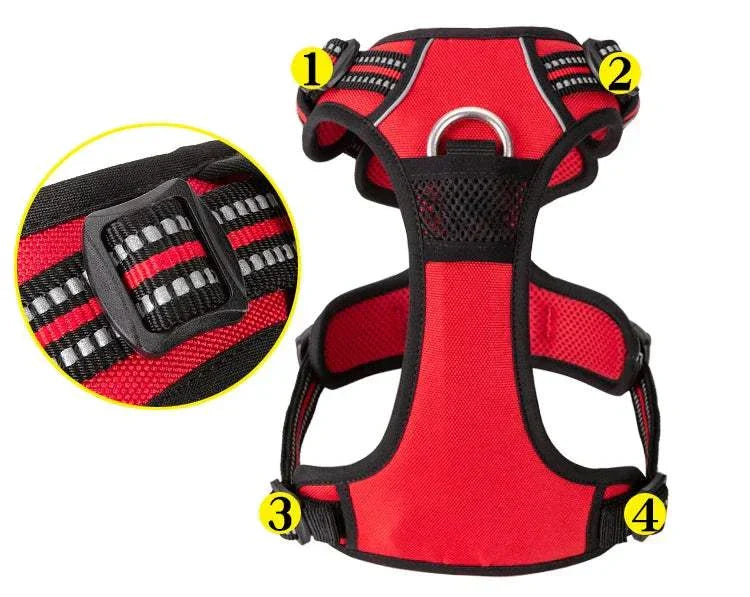No Pull Dog Harness – Comfortable, Adjustable & Durable Fit All Breeds