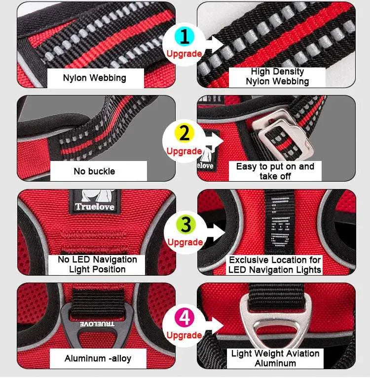 No Pull Dog Harness – Comfortable, Adjustable & Durable Fit All Breeds