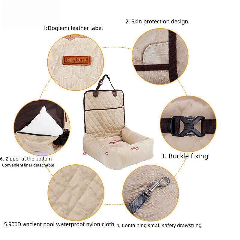 Breed Pet Car Seat Bag Warm Cushioned Cotton Pad For Dogs