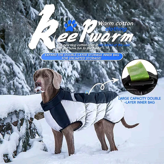 Choice Dog Winter Coat Reflective Fleece Waterproof Padded Jacket