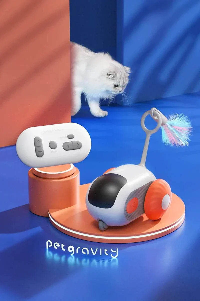 Smart Cat Toy Car Interactive Ball Rolling Remote Control Toy