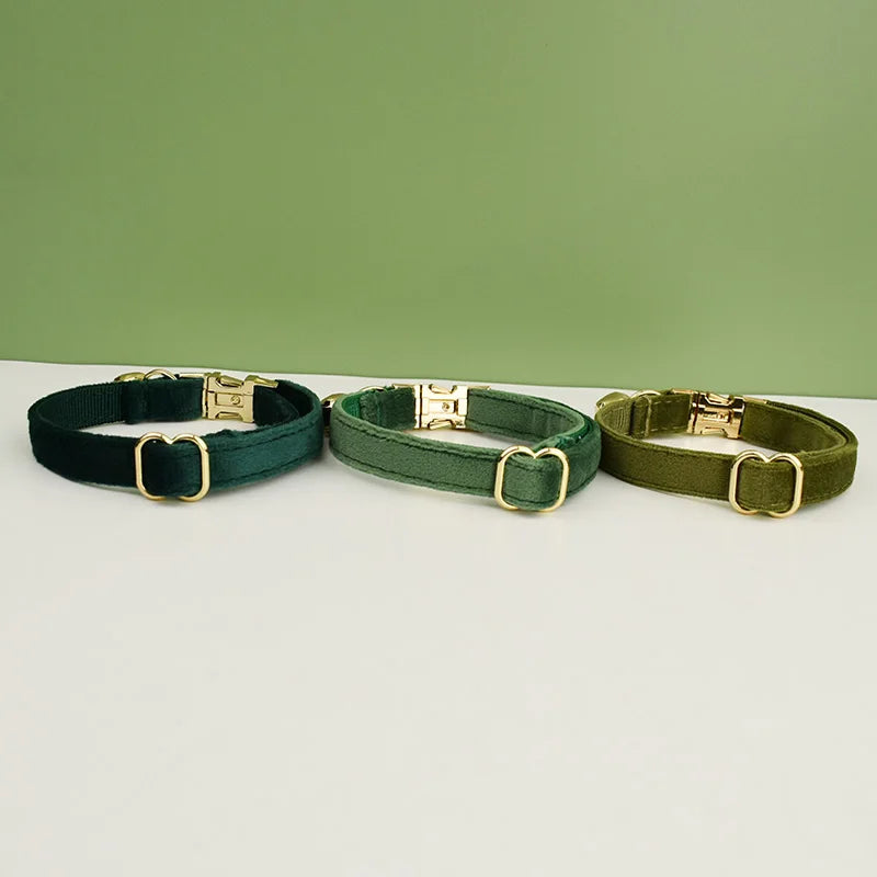 Velvet Cat Collar Bowknot Personalized With Bell Charm