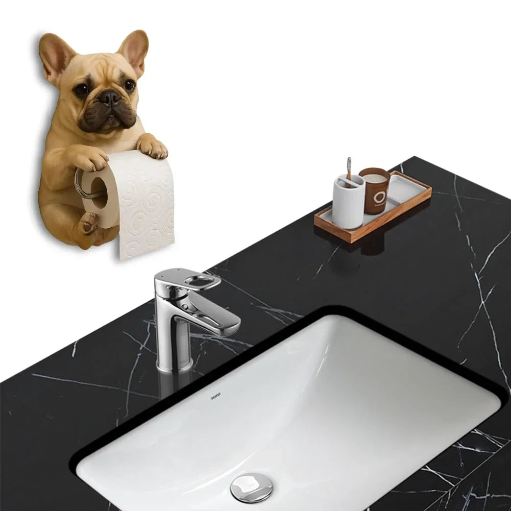 Hign-concerned Dog Wall Mount Toilet Paper Roll Holder