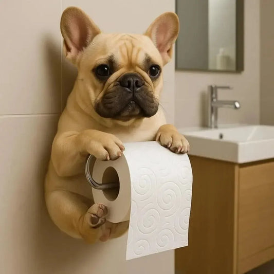 Hign-concerned Dog Wall Mount Toilet Paper Roll Holder