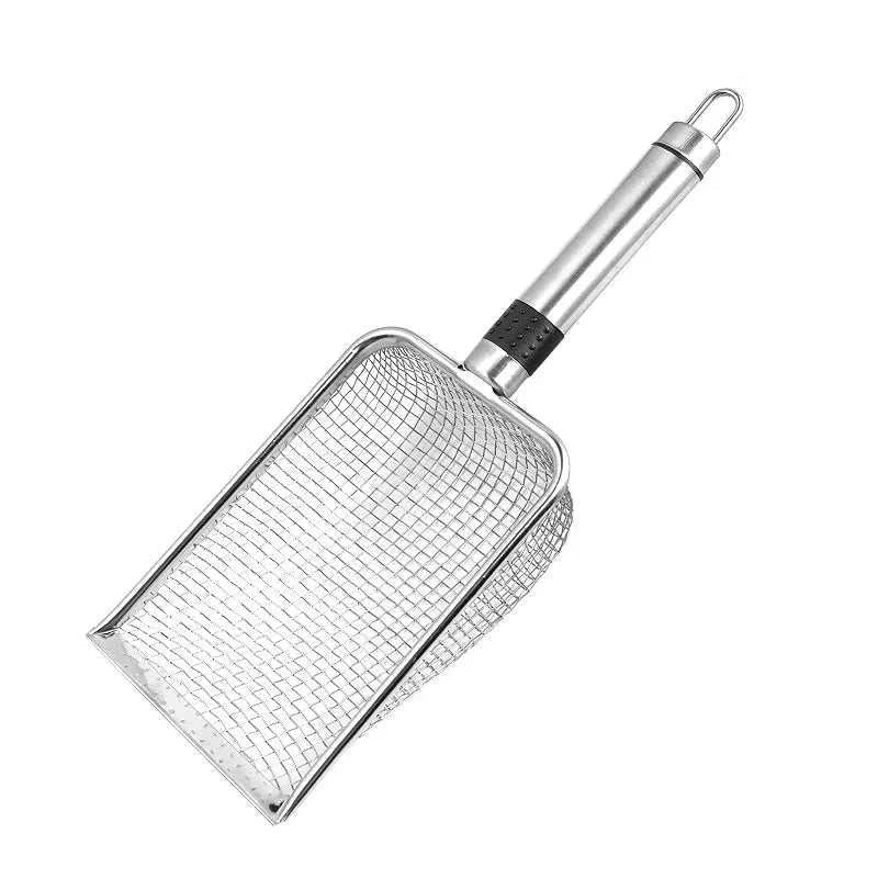 Metal Cat Litter Scoop - Heavy Duty Stainless Steel Kitty Scooper Tool