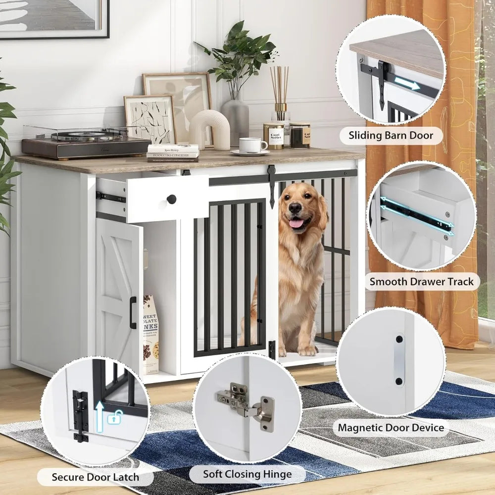 Verano Garden 2-in-1 Dog Crate Storage Cabinet