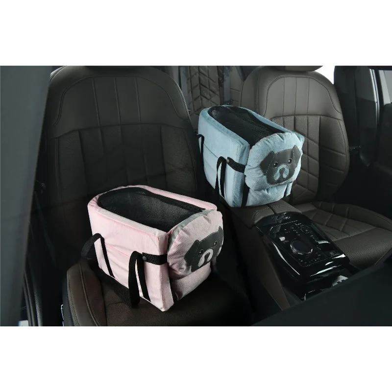 Portable Pet Car Seat Armrest Box Comfortable Travel Cushion for Dogs Cats Large Capacity Multifunction Pet Car Safety