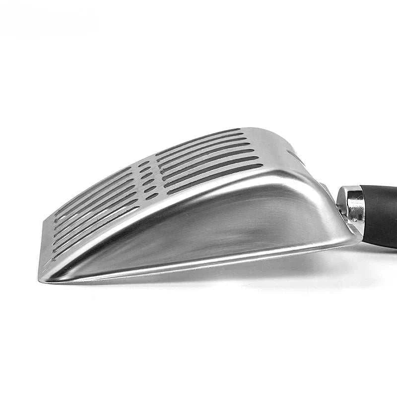 Metal Cat Litter Scoop - Heavy Duty Stainless Steel Kitty Scooper Tool