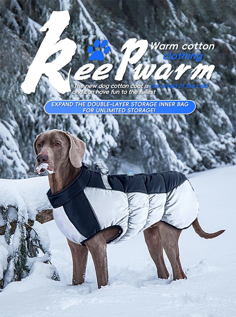 Choice Dog Winter Coat Reflective Fleece Waterproof Padded Jacket