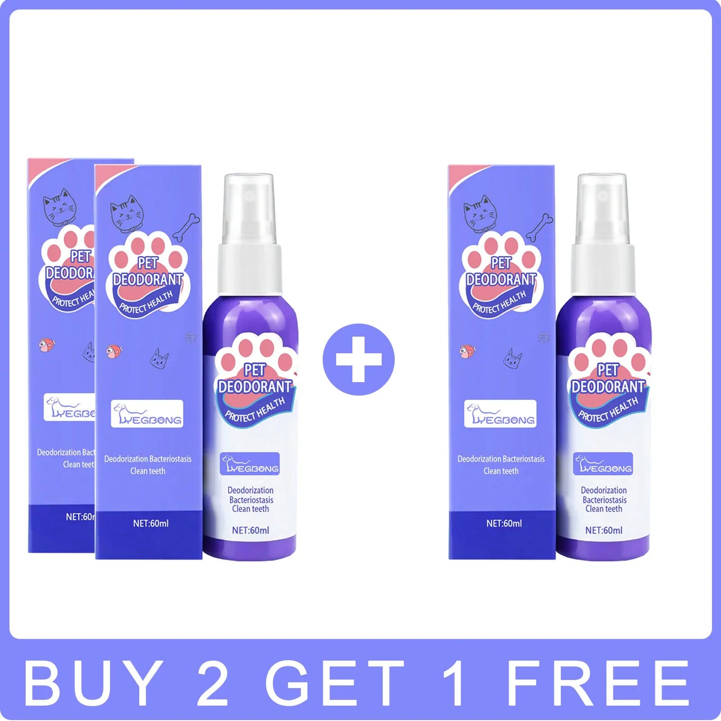 YEGBONG Pet Oral Cleanse Spray for Dogs Teeth Whitening