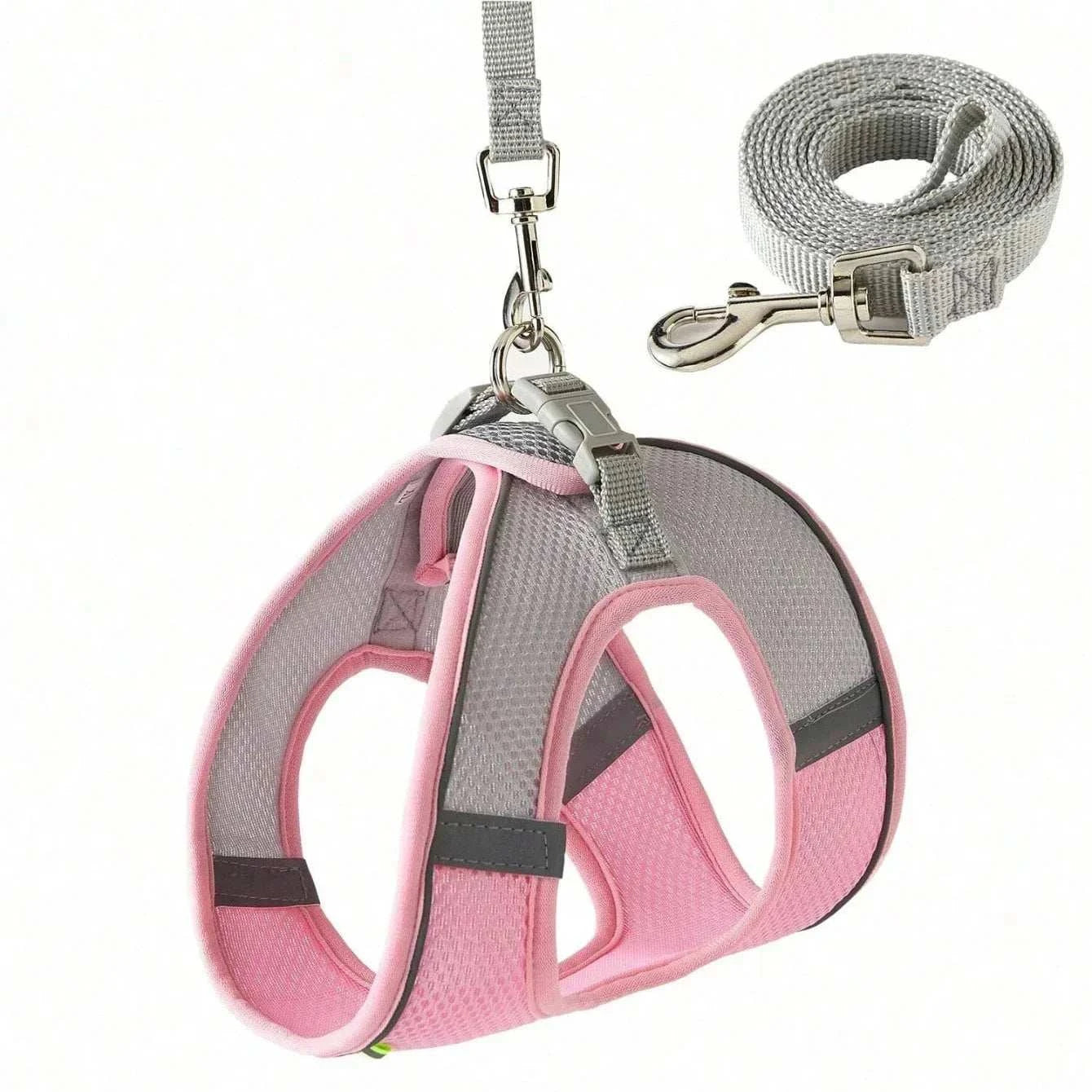 Cat Harness Adjustable Pet Harnesses Reflective Leashes Set Pet Harness for Cats Small Dogs Pug Chihuahua Cat Accessories