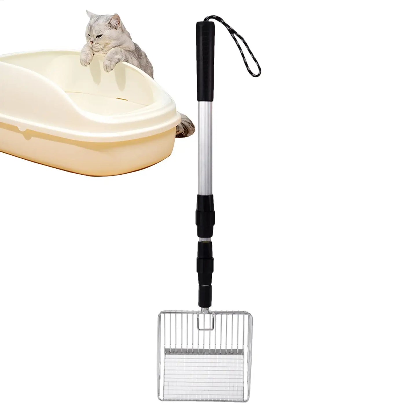 Choice Retractable Poop Shovel Chicken Coop Rake Litter Scoop