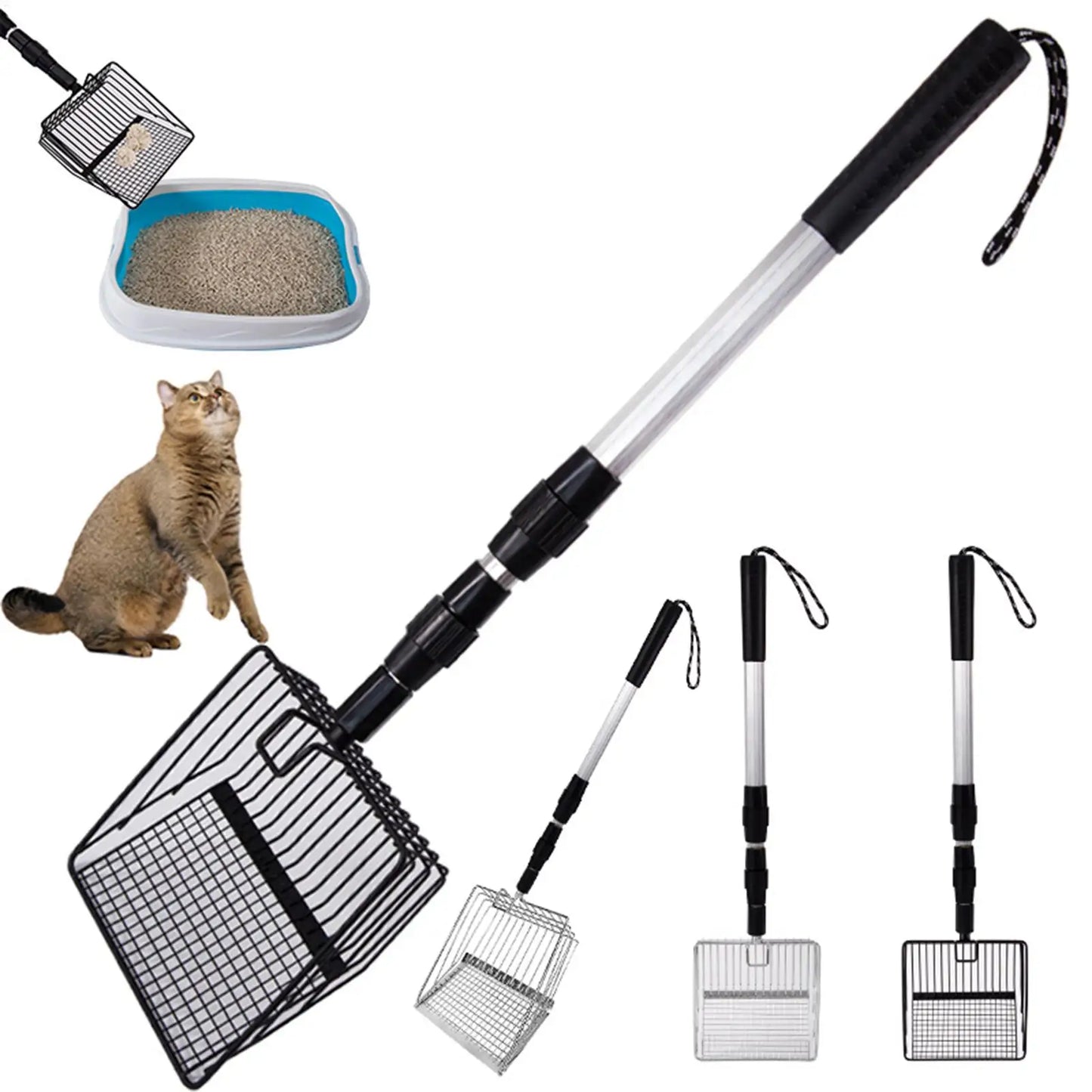 Choice Retractable Poop Shovel Chicken Coop Rake Litter Scoop