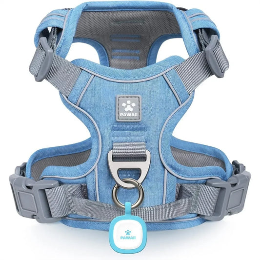 No Pull Dog Harness With ID Tag And Reflective Strips