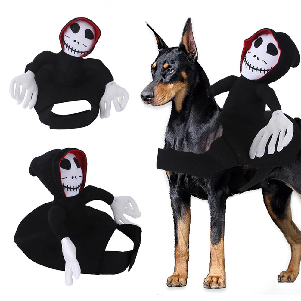 Shishicn Halloween Dog Cat Riding Horse Cosplay Costume