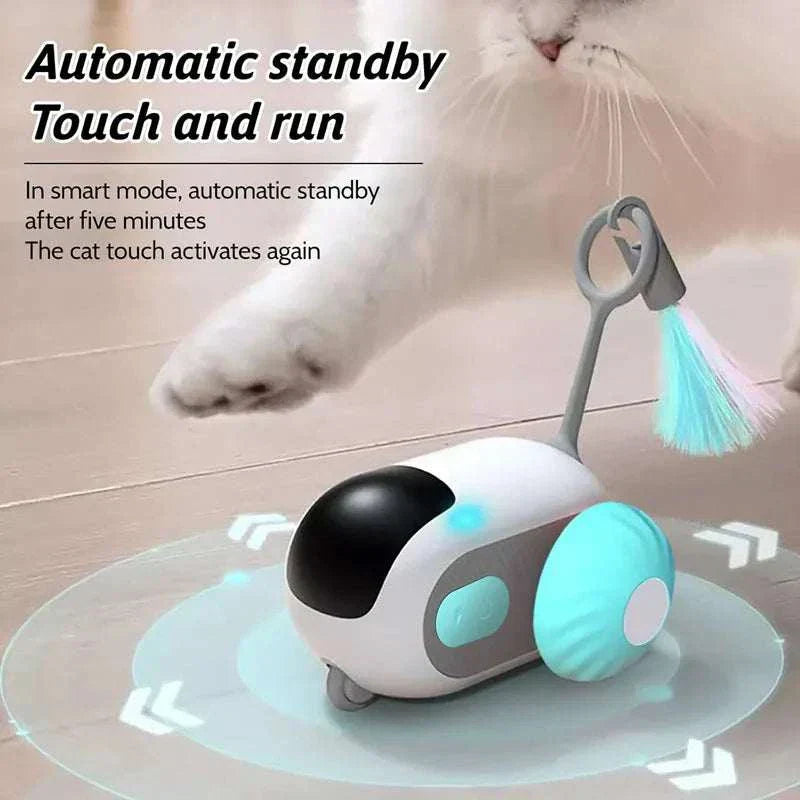 Smart Cat Toy Car Interactive Ball Rolling Remote Control Toy